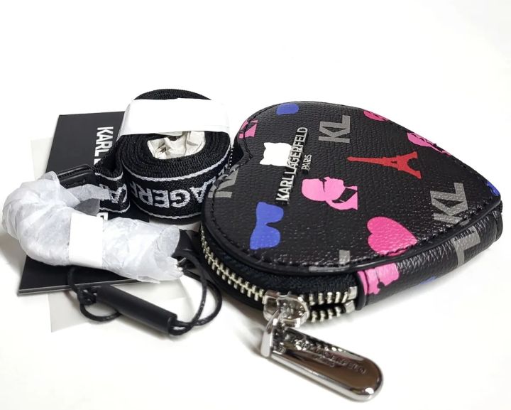 Karl Lagerfeld Heart-Shaped Coin Purse