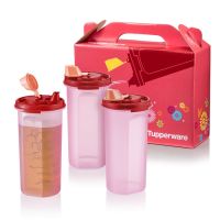 Tupperware Large Stor N Pour(ชุดละ 3ใบ)650ml ชุดขวดทัพเพอร์แวร์ สำหรับใส่ของเหลวในครัวเรือน รินสะดวก น้ำไม่หยดหรือหกง่าย