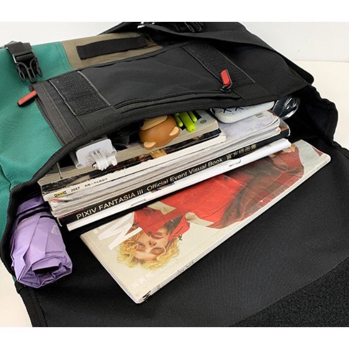 ราคาพิเศษ-กระเป๋าสะพายข้าง-กระเป๋าแมสเซนเจอร์-มี4สี-มีแถมพวงกุญแจตุ๊กตาให้นะครับ