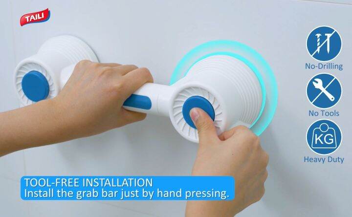 glue on shower grab bars