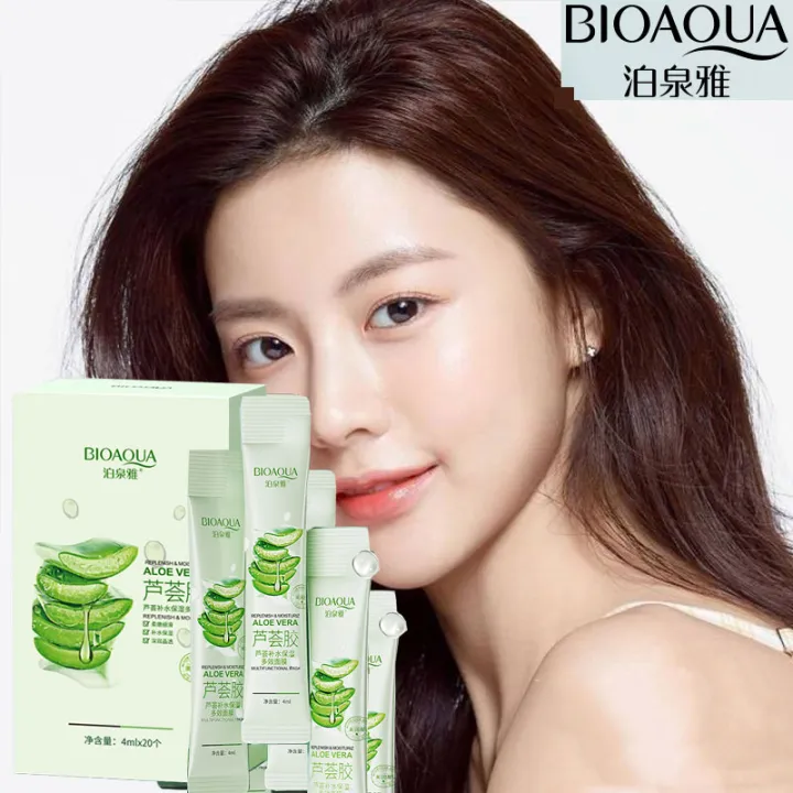 【20PCS】 BIOAOUA Aloe Vera Collagen Sleeping Mask Deep Moisturizing Anti