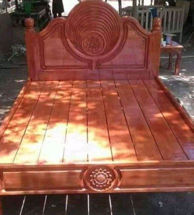 wooden gmelina bed frame,size 48x75 Lazada PH
