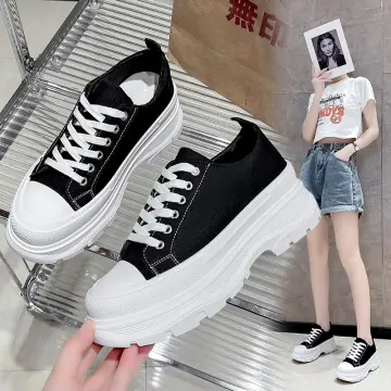 White platform sneakers deals high top