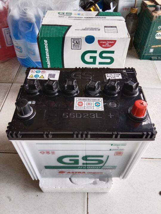 GS HYBRID 55D23L 12V 60Ah. AKI MOBIL NISSAN X TRAIL. SERENA. TERANO