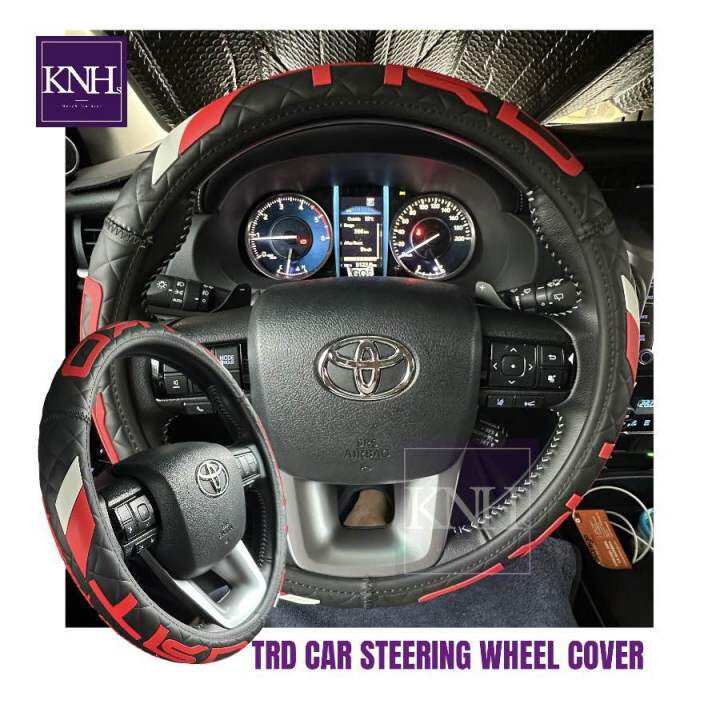KNHS TRD Steering Wheel Cover for Toyota Wigo Vios Avanza Innova Raize
