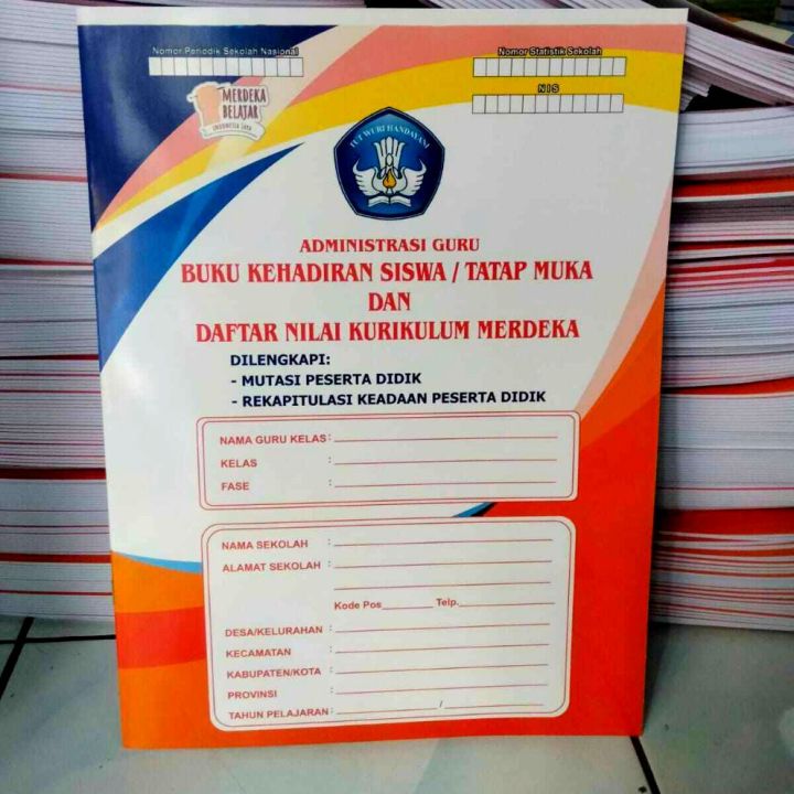 Baru Buku Kehadiran Siswa/Tatap Muka Dan Daftar Nilai KURIKULUM MERDEKA ...