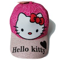 หมวกเด็ก หมวกแก๊ป หมวกเบสบอล คิตตี้ hello kitty เด็กหญิง 3-13 ปี