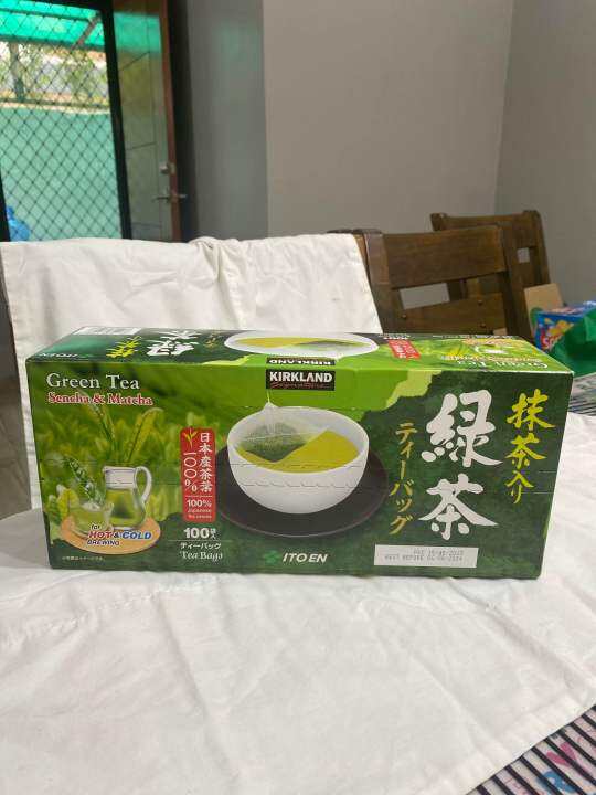 Kirkland green tea sencha and matcha 100 teabags Lazada PH