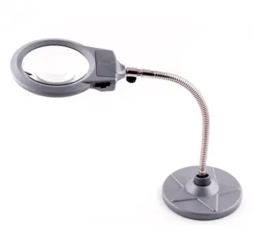 Magnifying Glass with Light and Stand, Hands Free Handheld 6X