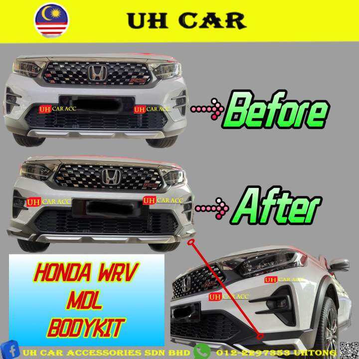 Honda Wrv Wr-v Oem Md Bodykit Skirting With Paint PP Thai Rs Spoiler ...