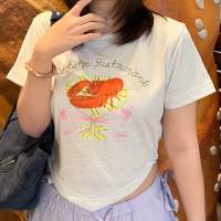 Orangebaskets เสื้อครอป รุ่น Mr. Lobster crop