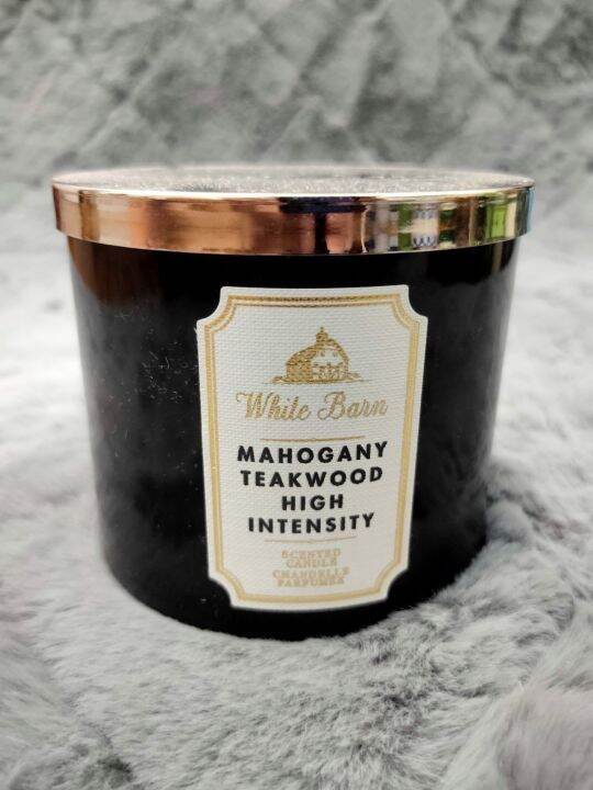 Bath And Body Works Mahogany Teakwood High Intensity 3 Wick Scented ...