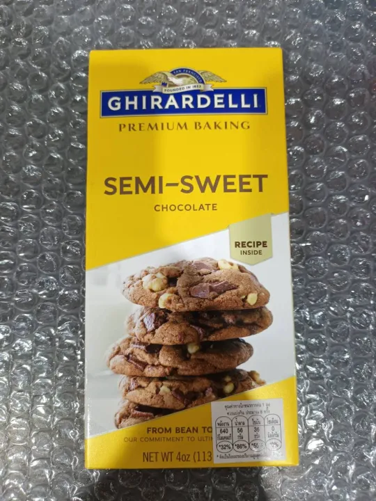 Ghirardelli Premium Semi Sweet Chocolate Baking Bar 113g. Sale Price