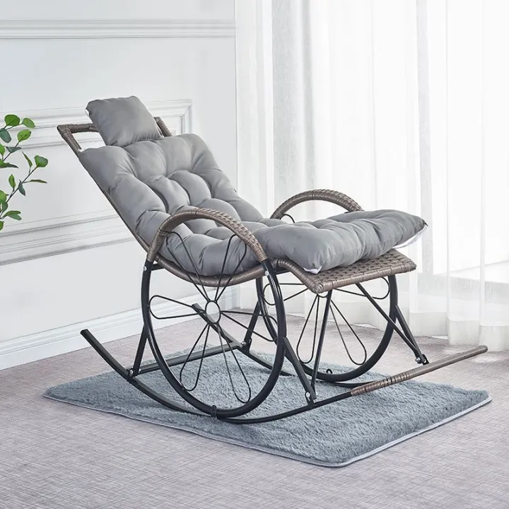 Recliner Balcony Sleeping Rattan Chair Rocking Chair Adult Old Chair