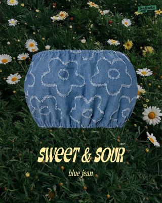 Sweet &amp; Sour เสื้อยีนส์เกาะอก