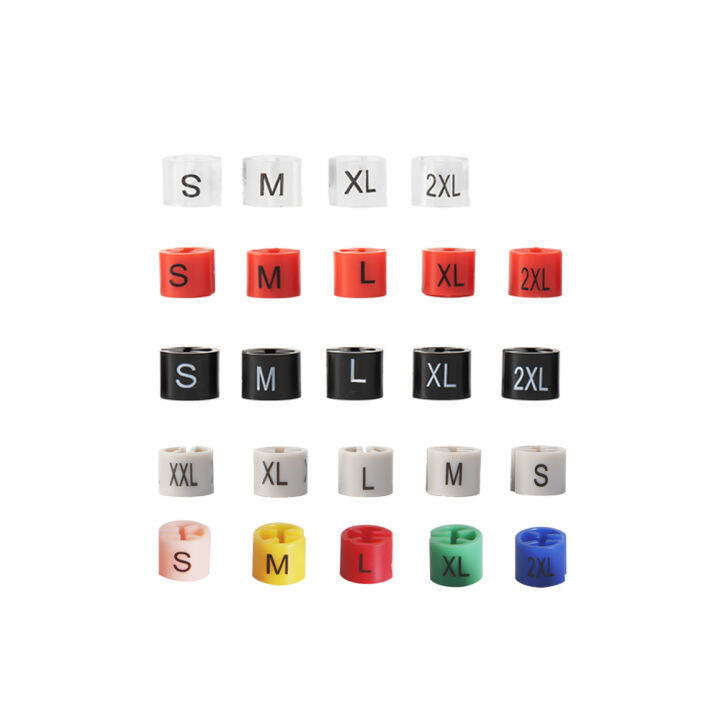 Clothes Hanger Size Markers Plastic Hanger Size Tags ColorCoding