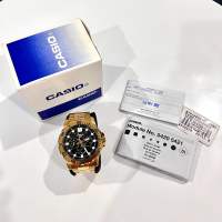 CASIO Module No. 5420 5421 สีทอง คาสิโอ หน้าปัดดำ มือสอง นาฬิกา นาฬิกาแฟชั่น นาฬิกาข้อมือ นาฬิกาบอกเวลา