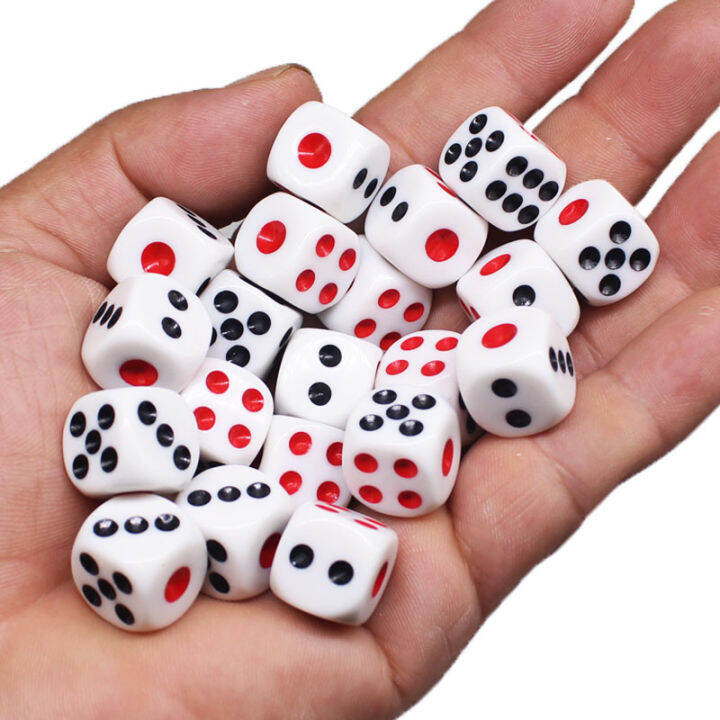 Acrylic Dice Sieve Dice Digital Dice Black and Red Dots Dice Dice Bar
