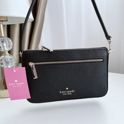 ✨ของแท้100%✨ คล้องไหล่ คล้องแขน Kate spade  laila pebbled leather convert K6088