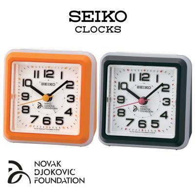 นาฬิกาปลุก SEIKO ALARM CLOCK รุ่น QHE908 Novak Djokovic QHE908E / QHE908K - รับประกันศูนย์1ปี ราคาลดพิเศษ!! ลดกระหน่ำ มีจำนวนจำกัด