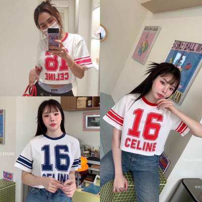 CLN CROP TOP ✨ เสื้อยืดทรงครอป คอลแลคชั่น Sport สุดฮิตต!