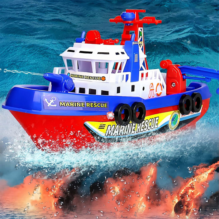 Bath Toys Yacht Toy in tub, Gift for Kids Pool Toy Light Up Float