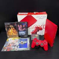 Ps2 Slim Limited Edition ? Cinnabar Red 

Boxed SCPH-90006 Coppy disc ? 90% ?