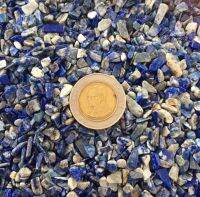 ?ลาพิส ลาซูลีS (Lapis Lazuli)2-4มิล 100g. หินแท้ หินใส่กระถ่าง หินมงคล หินธรรมชาติ พร็อพถ่ายรูป แคคตัส DIY หินมงคล เศษหิน