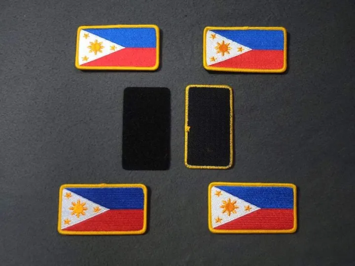 PHILIPPINES FLAG EMBROIDERY VELCRO PATCH | Lazada PH