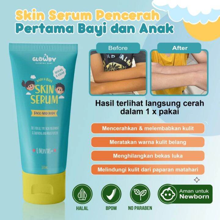 GLOWBY SKIN Serum Lotion Pencerah Anak Dan Bayi. Serum 2 In 1 Untuk ...