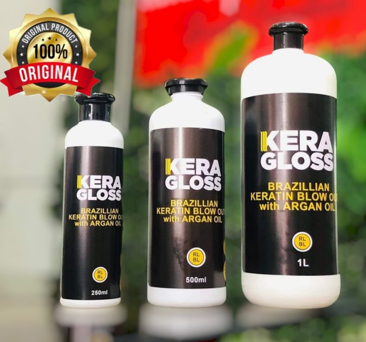 ORIGINAL KERA GLOSS BRAZILIAN KERATIN BLOWOUT WITH ARGAN OIL (1000ml ...