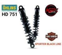 โช๊คหลัง OHLINS HD 751 FOR HARLEY DEVIDSON SPORTER BLACK LINE