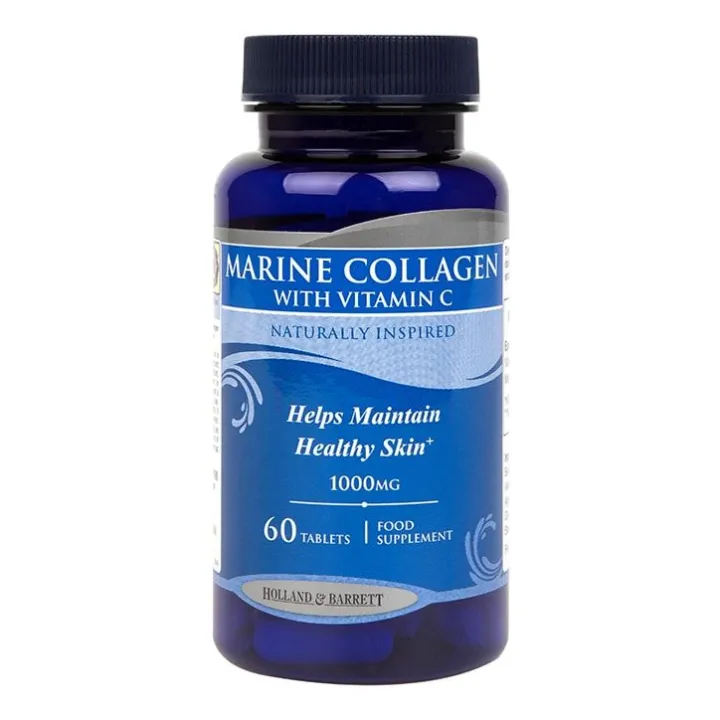 [Pre-Order] Holland & Barrett Marine Collagen With Vitamin C 60 Tablets ...