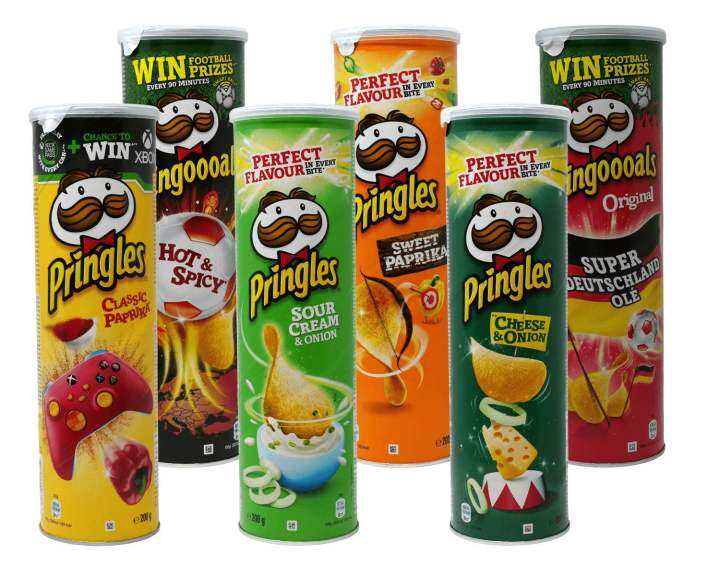 Pringles UK 200g Tube Crisps Collection in Various Flavour 🇬🇧 Lazada