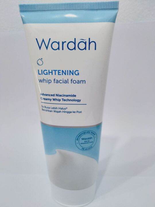 Original Wardah Lightening Whip Facial Foam 100 Ml Pembersih Wajah Lazada Indonesia