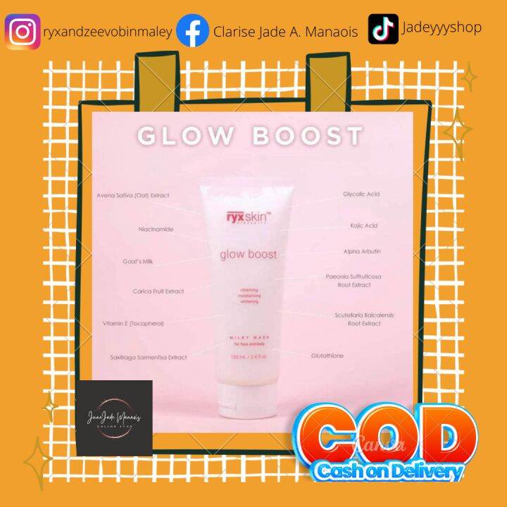 RYX Glowboost Milky Wash for Face and Body | Lazada PH