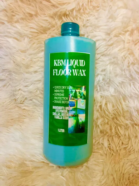 KBM LIQUID FLOOR WAX 1L free foam Lazada PH