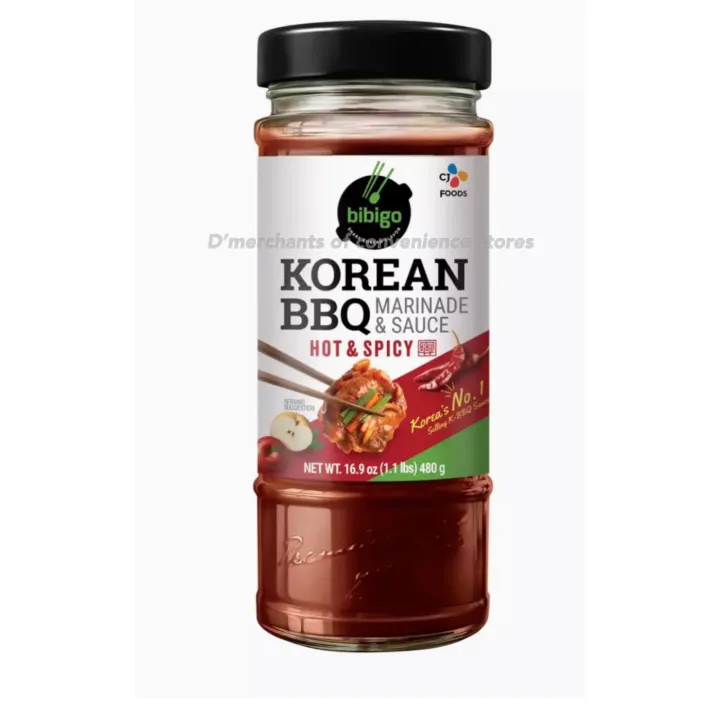 KOREA CJ BIBIGO BBQ MARINADE & SAUCE HOT & SPICY 16.9oz | 480g | Lazada