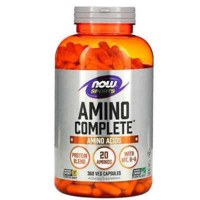 NOW Foods Amino Complete™ 120 Veg Capsules​(อมิโนคอมเพล็กซ์)​