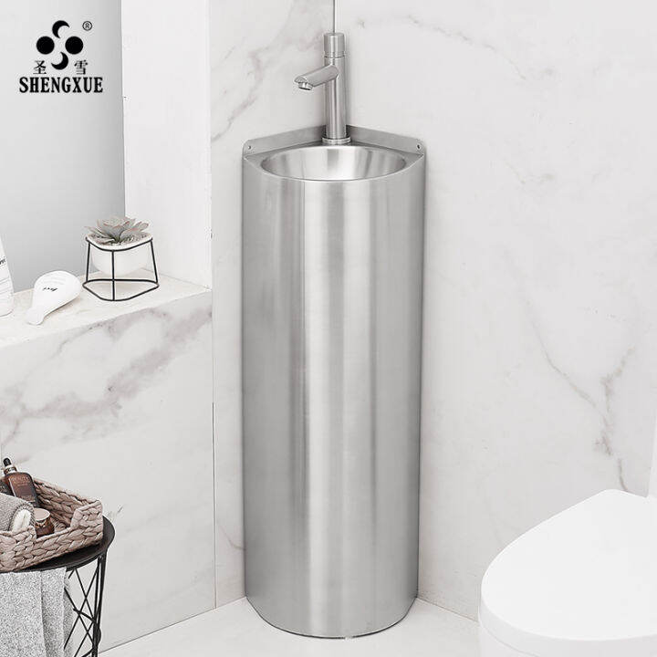 Outdoor Wash Basin Stainless Steel Pedestal Basin Small Apartment ...