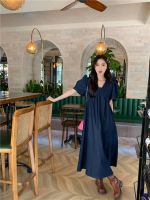 พร้อมส่ง denim long dress