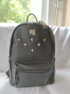 MCM x BAPE Shark Stark Backpack Visetos Cognac