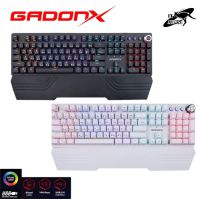 GADONX GK-X42 EPIC คีย์บอร์ดเกมมิ่งมีไฟ ERGONOMIC Colorful Backlight Gaming Keyboard