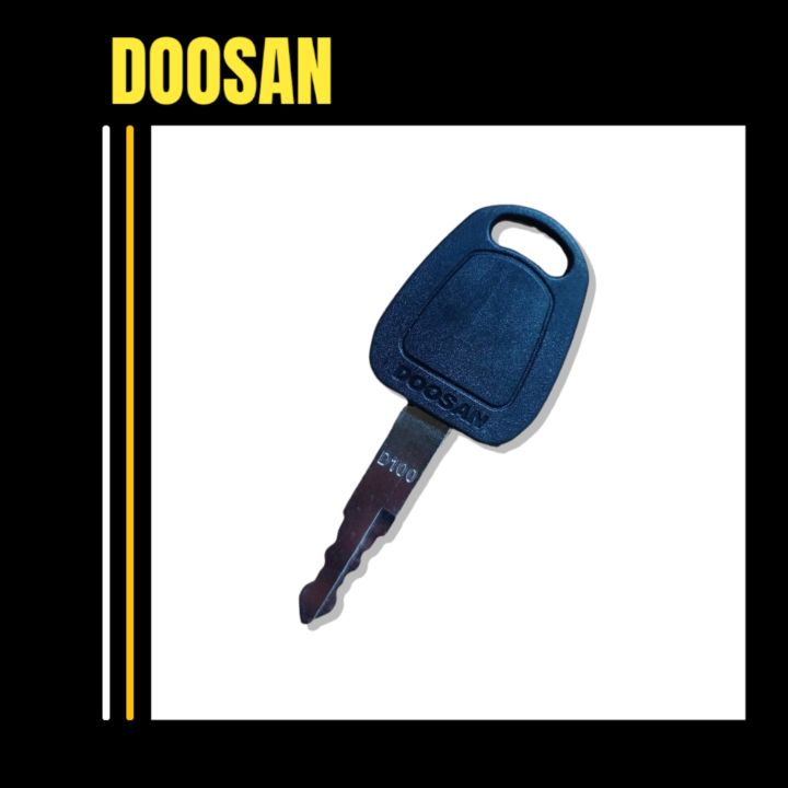 กุญแจสำรอง-รถยก-รถขุด-doosan-daewoo-excavator-ignition-key-d100-กุญแจสตาร์ท