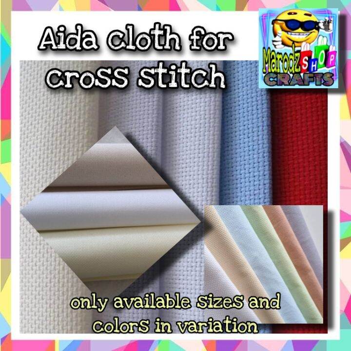 AIDA CLOTH / LOCAL CROSS STITCH CLOTH / choose at variation Lazada PH