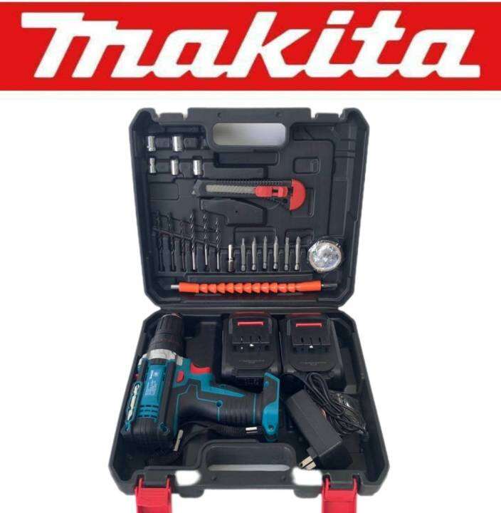 makita-สว่านไร้สาย-3-ระบบ-279v-แถมฟรี-แบตเตอรี่ขนาดใหญ่-lithuim-li-ion-2-ก้อน-รุ่นมีที่วัดระดับน้ำ-ทนทานสินค้าเกรดเอ