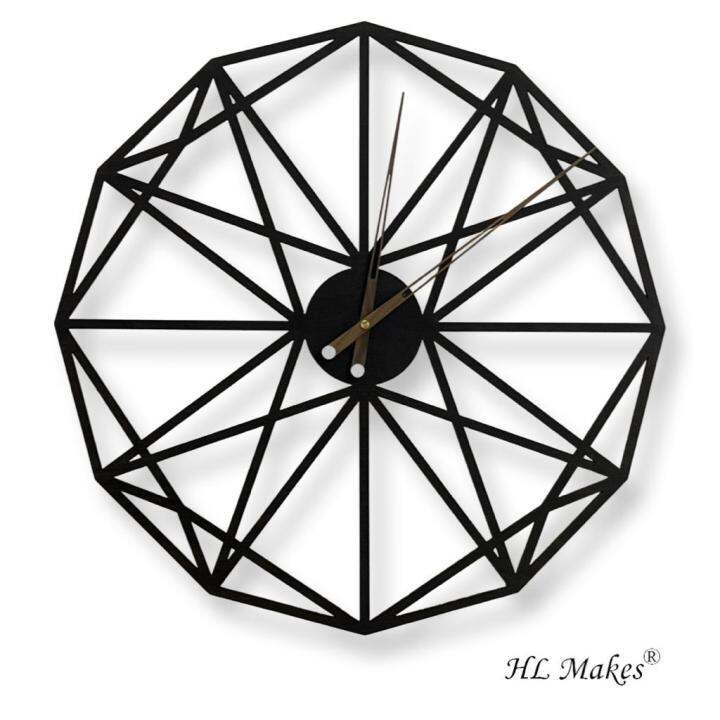 Wall clock, wall clock modern living room, 60cm big size wall clock