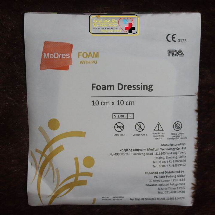Modres Foam Dressing With PU 10x10 Pembalut Luka Diabetes Pembalut Luka