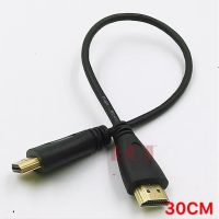 30cm สาย HDMI ต่อภาพเสียงทีวี ยาว0.3m เมตร (Black)