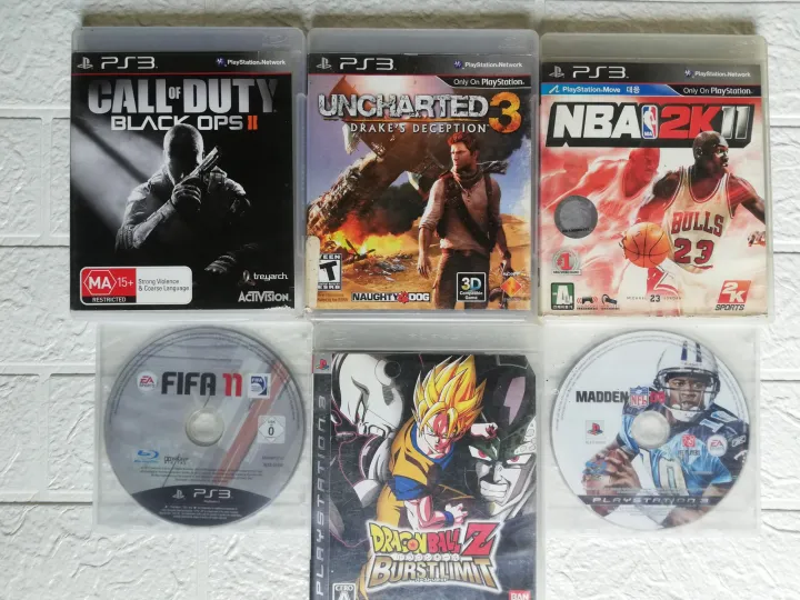 Ps3 Games Bundle DBZ/COD/Uncharted/NBA/Madden/Fifa ( Ps3 Games